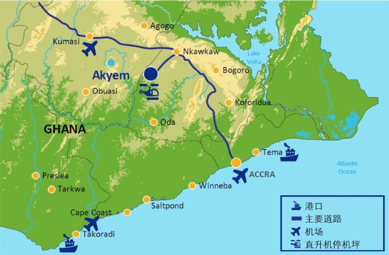 Компания Zijin Mining приобретает золотой рудник Акьем в Гане